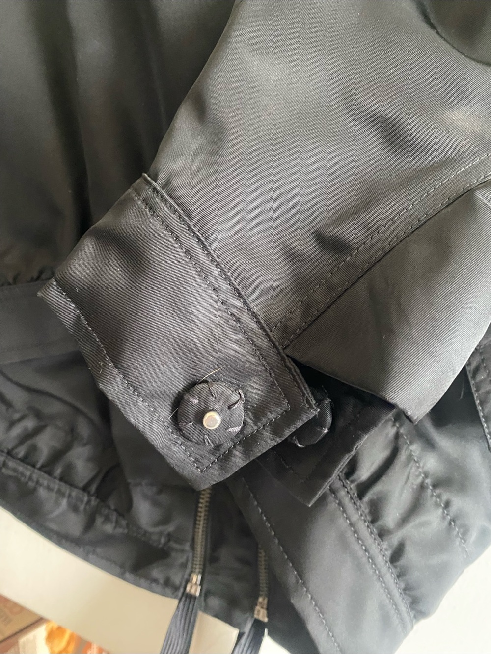 Zara black nylon cropped jacket ML New NWT - Picture 6 of 7
